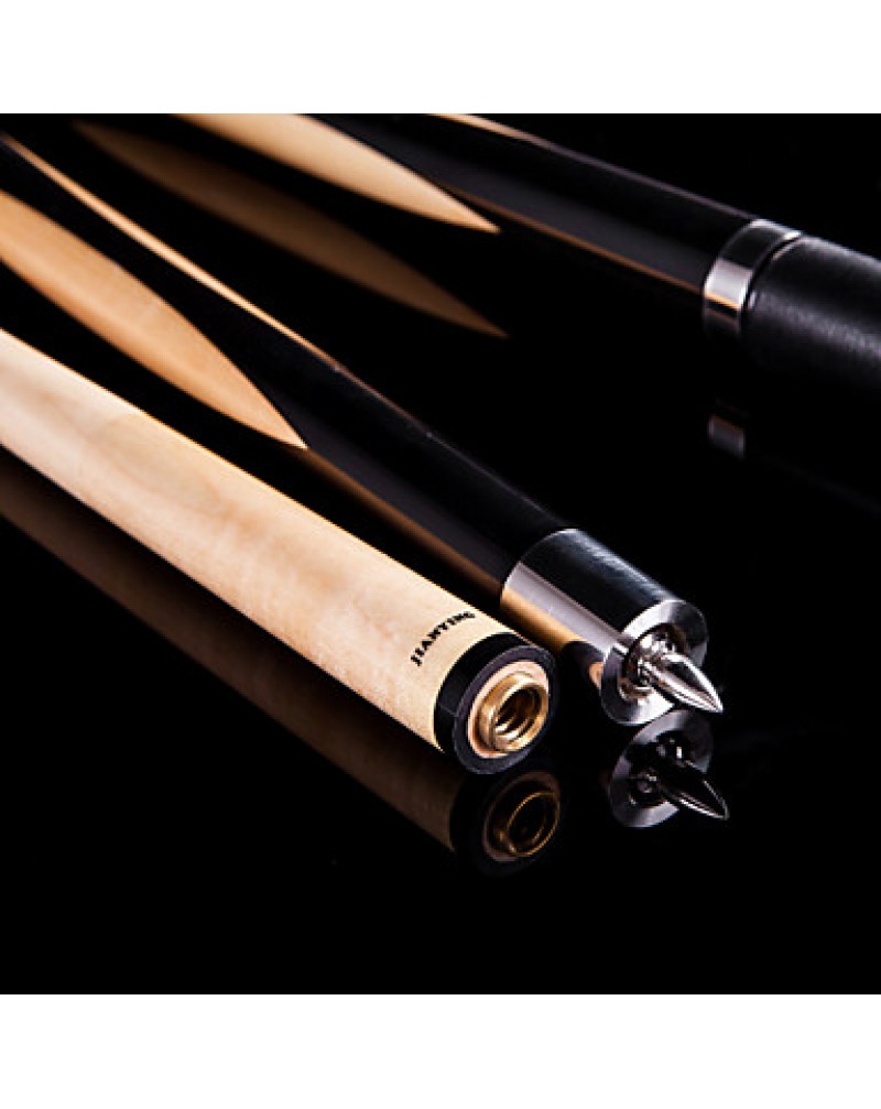 1/2 Jointed maple woodpool/ billiard cue with 13MM cue tip+Cue Case+cue tip