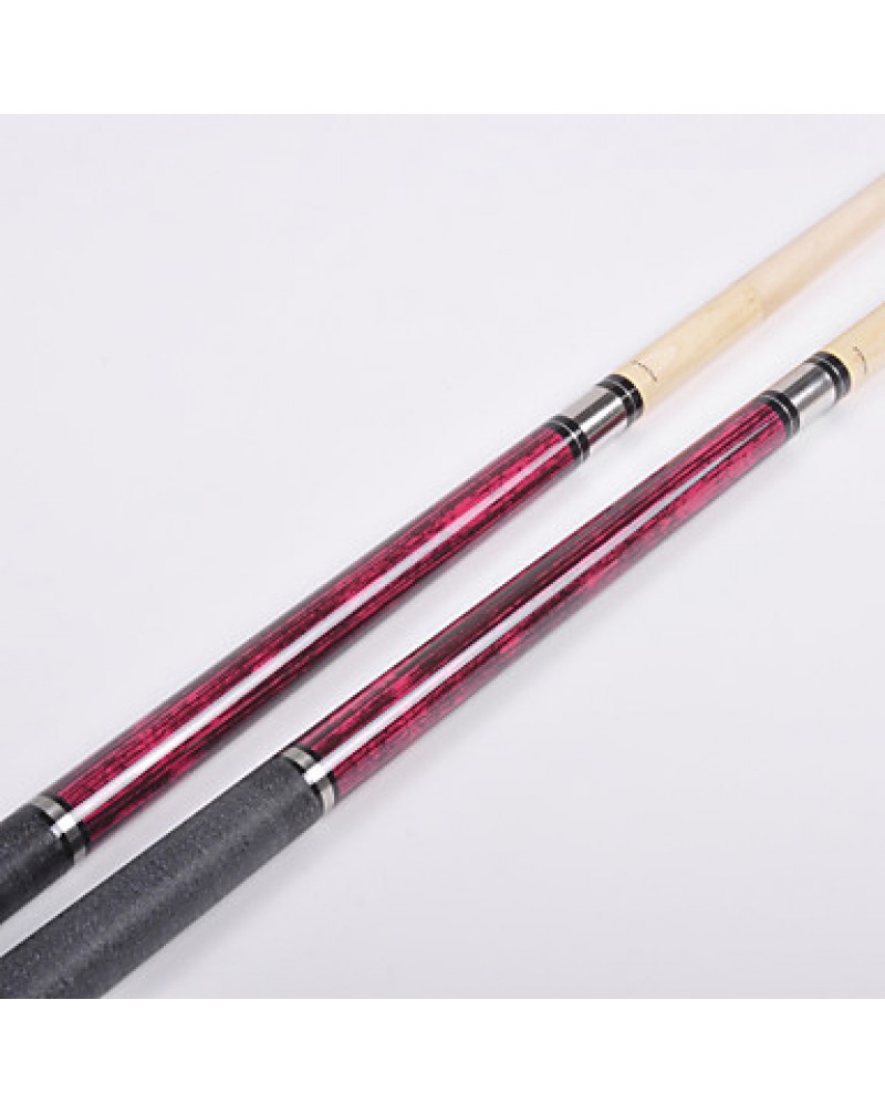 1/2 Jointed maple wood pool/billiard JY cue with 13MM cue tip+Cue Case+cue tip pb09