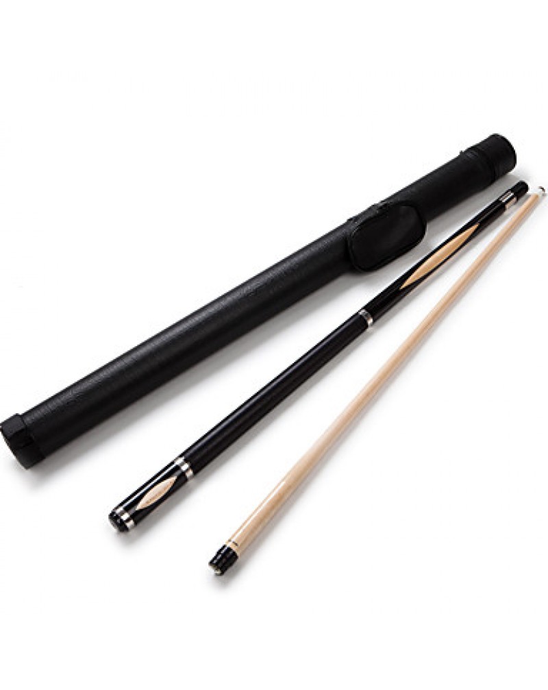 1/2 Jointed maple woodpool/ billiard cue with 13MM cue tip+Cue Case+cue tip