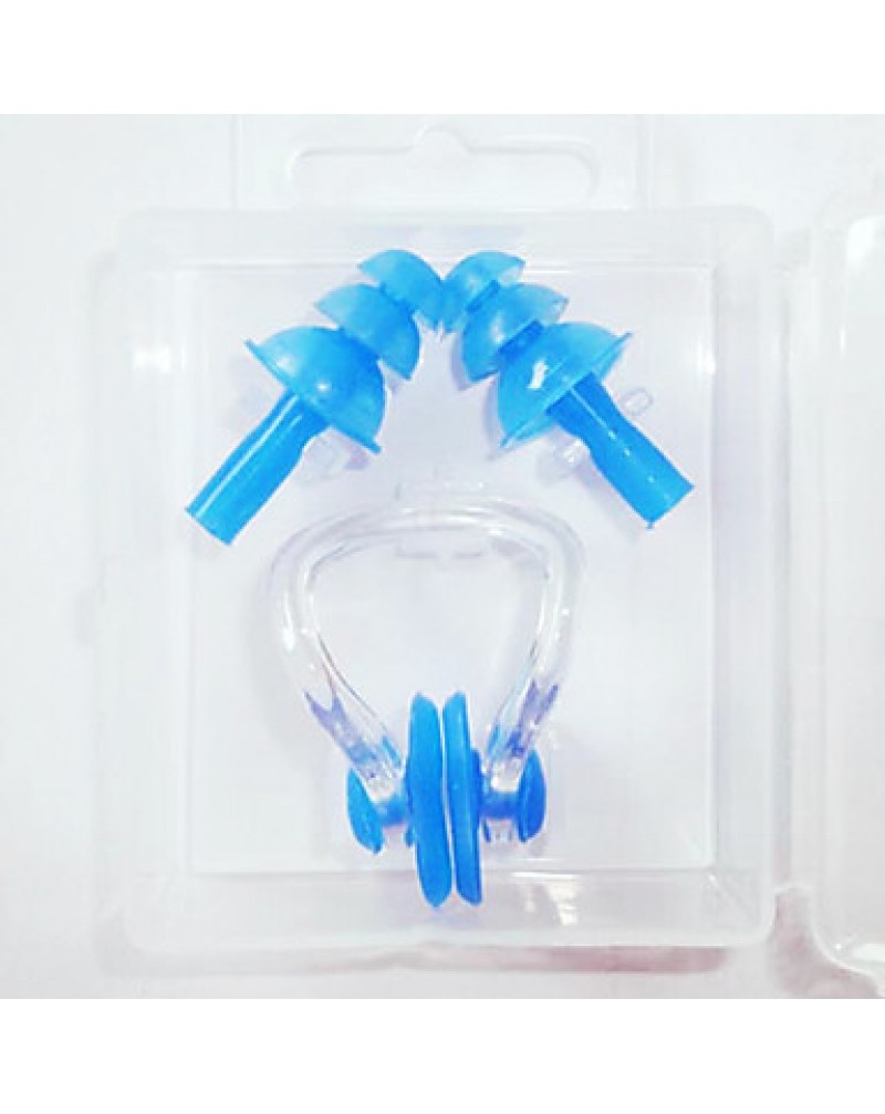 Nose Clips and EarPlugs Silicone Materials for Adult(Random Colors)