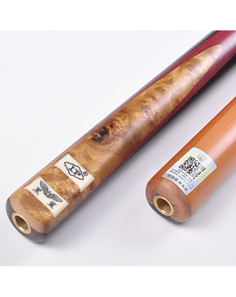 3/4 Jointed Hand selected North American Ash shaft snooker/billiard LP cue+cue case