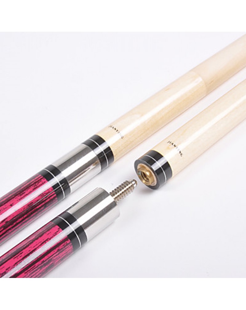 1/2 Jointed maple wood pool/billiard JY cue with 13MM cue tip+Cue Case+cue tip pb09